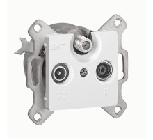 Cariva Белый Розетка TV-FM-SAT единственная  773635  Legrand