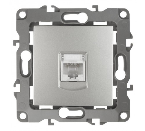 Розетка информационная 12-3107-03 RJ45,  алюминий  Б0014725  ЭРА