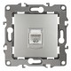 Розетка информационная 12-3107-03 RJ45,  алюминий  Б0014725  ЭРА