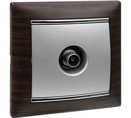 Valena Алюминий Розетка TV единственная 1,5 дБ  770129  Legrand