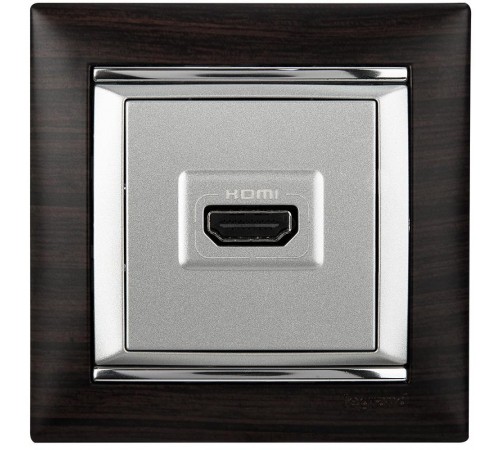 Valena Темное дерево/Серебро Рамка 1-ая  770371  Legrand