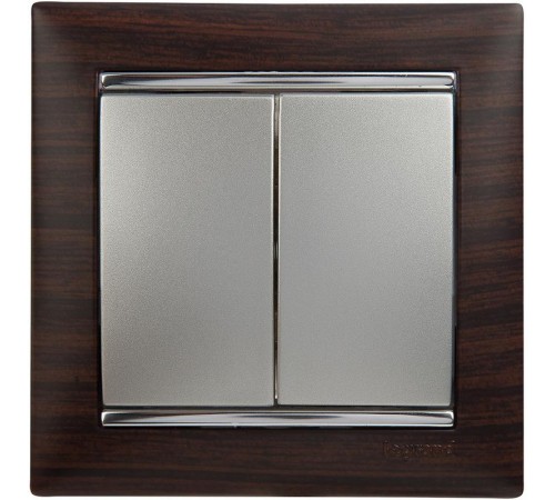 Valena Темное дерево/Серебро Рамка 1-ая  770371  Legrand