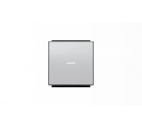 Клавиша для 1-клавишных выключателей/переключателей/кнопок с линзой подсветки, серия SKY, цвет серебристый алюминий2CLA850130A1301 ABB