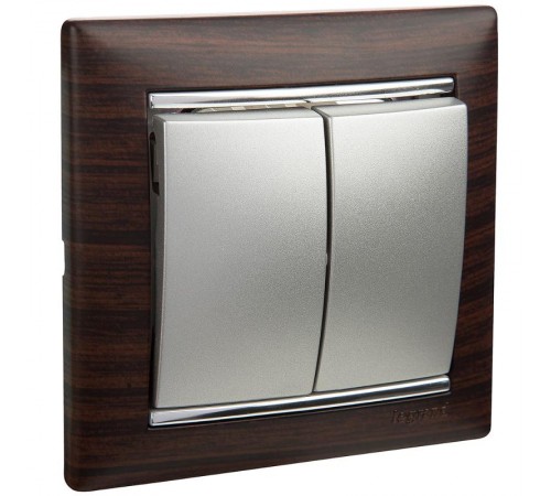 Valena Темное дерево/Серебро Рамка 1-ая  770371  Legrand