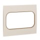 Стокгольм Рамка для розетки 2-местная белая с линией цвета шампань PROxima  EYM-G-305-20  EKF