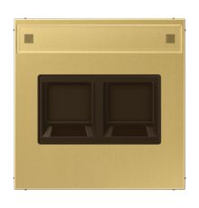 Плата (фиксация защёлкиванием) для одного модуля с полем для надписи; металл; латунь Classic ME1969-2NAWEC Jung