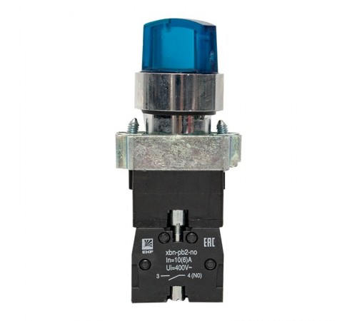 Переключатель BD21 2P c синей подстветкой 24В NO PROxima  xb2-bk21-b-24  EKF