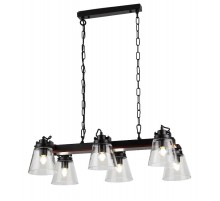 Светильник подвесной (подвес)  Spartacus 5017-206 6 x E27 60 Вт лофт - кантри уценка   Б0060807  Rivoli