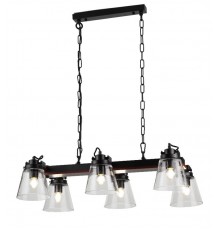 Светильник подвесной (подвес)  Spartacus 5017-206 6 x E27 60 Вт лофт - кантри уценка   Б0060807  Rivoli