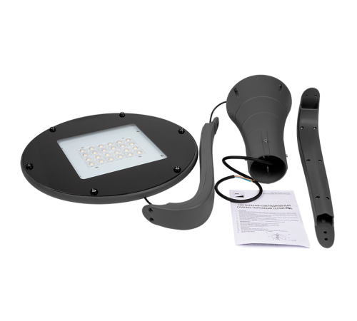 Светильник светодиодный садово-парковый венчающий  PGL 02 60w 5000K IP65 GR AC100-270 (парковый) (5лет гар.)  .5023697  Jazzway