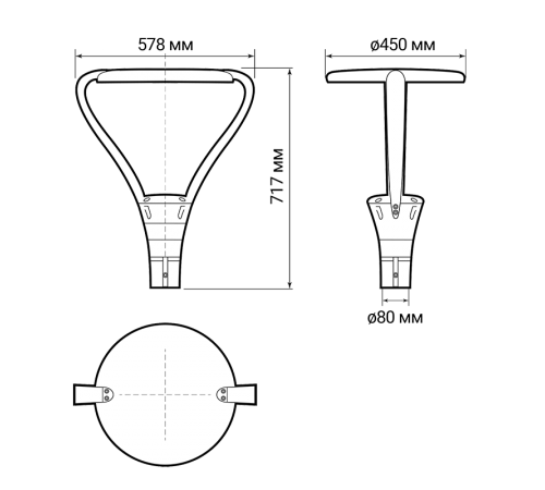 Светильник светодиодный садово-парковый венчающий  PGL 02 60w 5000K IP65 GR AC100-270 (парковый) (5лет гар.)  .5023697  Jazzway
