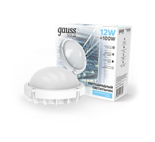 Светильник светодиодный пылевлагозащищенный для ЖКХ IP65 D168*77 12W IK10 1150lm 4000K SOLID антивандальный круглый 1/12  874518212  Gauss