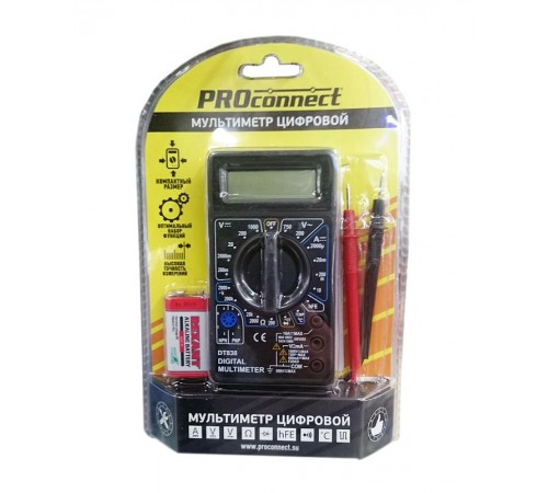 Портативный мультиметр M838 (DT838) PROconnect  13-3013  PROconnect