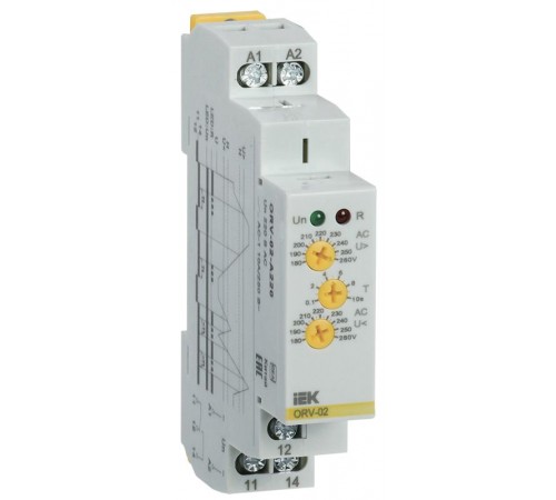 Реле повыш.напряжения ORV. 1ф 220 В AC  ORV-02-A220  IEK