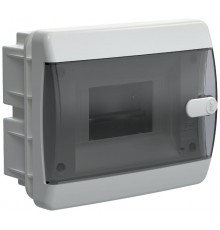  Корпус пластиковый встраиваемый на 6 модулей ЩРВ-П-6 IP41 черная прозрачная дверь UNION Compact  UIC-KP12-V-06-41-K01  IEK