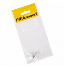 Разъем антенный на кабель, штекер F для кабеля RG-6, (1шт.) (пакет) PROconnect  05-4003-6-7  PROconnect