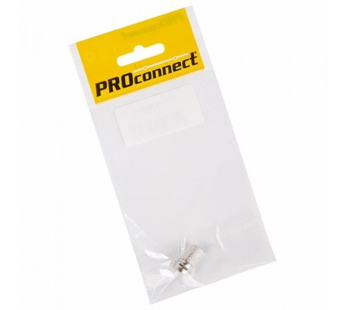 Разъем антенный на кабель, штекер F для кабеля RG-6, (1шт.) (пакет) PROconnect  05-4003-6-7  PROconnect