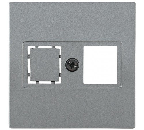 НТ12-1-БА Накладка телеф. RJ12/HDMI BOLERO антрацит  ENB11-T-K95  IEK