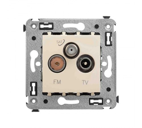 Розетка TV-FM-SAT в стену, "Avanti", "Ванильная дымка"  4405533  DKC