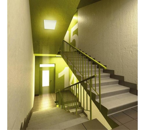 Светильник светодиодный накладной квадратный 15W, 1200Lm, 6500K, в пластиковом корпусе, IP20, AL3021  41777  FERON