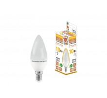 Лампа светодиодная FС37-10 Вт-230 В -4000 К-E14 Народная  SQ0340-1594  TDM