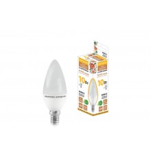 Лампа светодиодная FС37-10 Вт-230 В -4000 К-E14 Народная  SQ0340-1594  TDM