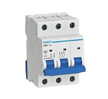 Выключатель автоматический трехполюсный NB1-63 3P 63A 6кА х-ка D (DB) (R)  179724  CHINT