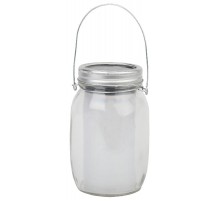 Cветильник садовый декоративный SL-GL14-JAR-2 на солнечной батарее, стекло, металл, прозрачный, 13,5 см  Б0032579  ЭРА