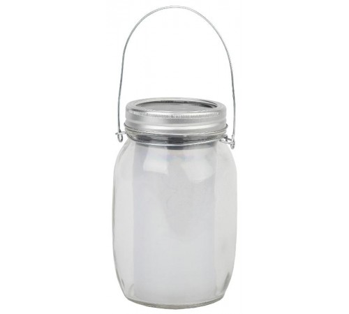 Cветильник садовый декоративный SL-GL14-JAR-2 на солнечной батарее, стекло, металл, прозрачный, 13,5 см  Б0032579  ЭРА