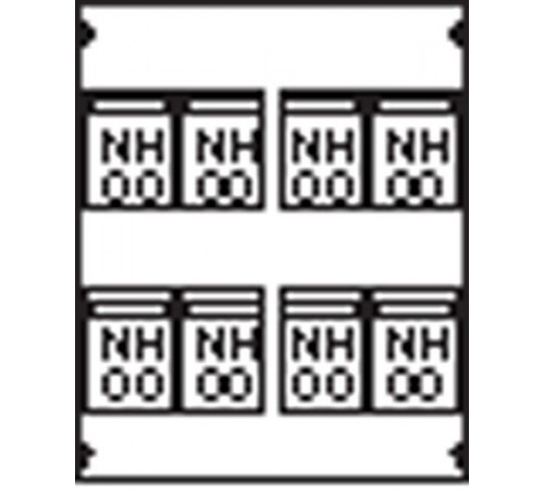 Пластрон для 6 NH00 2ряда/4 рейки  AG79  ABB