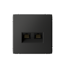ArtGallery Базальт Розетка двойная компьютерная RJ45+RJ45, кат. 5е, механизм  GAL001485  SE
