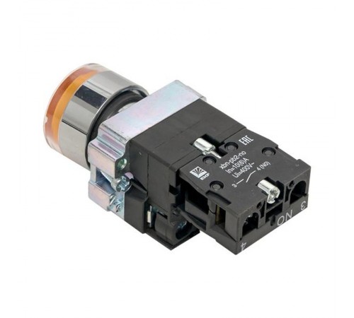 Кнопка BA51 с подстветкой 24В желтая NO PROxima  xb2-bw51-24  EKF