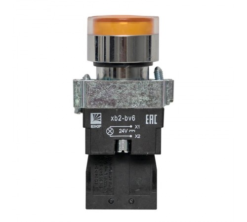 Кнопка BA51 с подстветкой 24В желтая NO PROxima  xb2-bw51-24  EKF