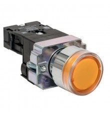 Кнопка BA51 с подстветкой 24В желтая NO PROxima  xb2-bw51-24  EKF