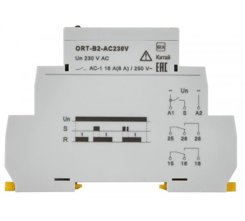 Реле задержки выключения ORT. 2 конт. 230 В AС   ORT-B2-AC230V  IEK