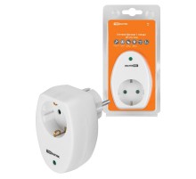 Сетевой фильтр 1 гнездо 2П+З с з/ш 16А 250В белый  SQ1806-0185  TDM
