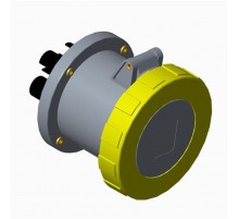 Розетка панельная с прямым унифицированным фланцем 263RU4W, 63A, 2P+E, IP67, 4ч  2CMA167372R1000  ABB