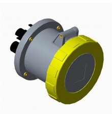 Розетка панельная с прямым унифицированным фланцем 263RU4W, 63A, 2P+E, IP67, 4ч  2CMA167372R1000  ABB