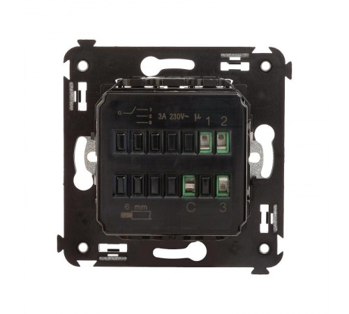 Механизм управления вентиляторами в стену, "Avanti", "Черный матовый"  4412173  DKC