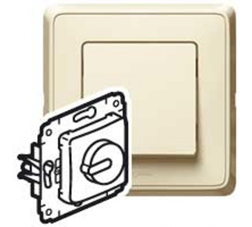 Cariva Сл. кость Светорегулятор поворотный 300W для л/н (вкл поворотом)  773717  Legrand