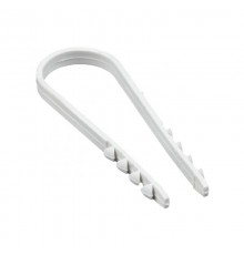 Дюбель-хомут для круглого кабеля (19-25мм) белый (50шт.) PROxima  plc-ncs50-19x25w  EKF