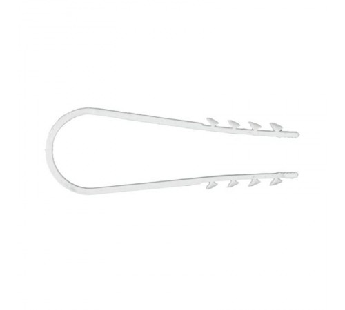 Дюбель-хомут для круглого кабеля (19-25мм) белый (50шт.) PROxima  plc-ncs50-19x25w  EKF