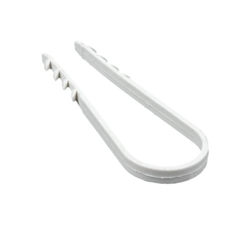 Дюбель-хомут для круглого кабеля (19-25мм) белый (50шт.) PROxima  plc-ncs50-19x25w  EKF
