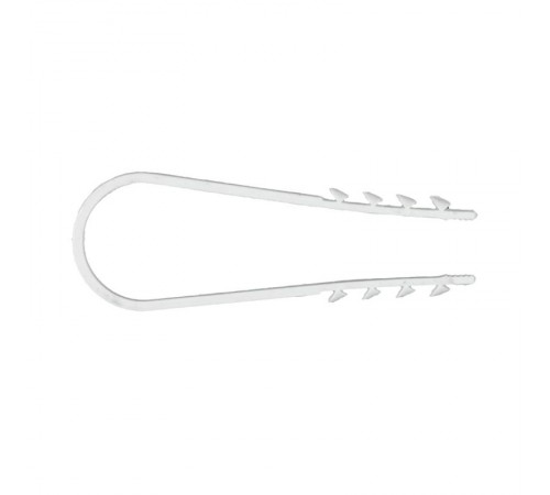 Дюбель-хомут для круглого кабеля (19-25мм) белый (50шт.) PROxima  plc-ncs50-19x25w  EKF