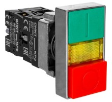 Двойная кнопка NP2-EW8465 1НО+1НЗ AC/DC 220/230В(LED) IP40  574745  CHINT