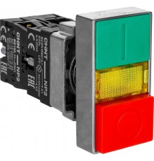 Двойная кнопка NP2-EW8465 1НО+1НЗ AC/DC 220/230В(LED) IP40  574745  CHINT