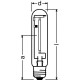 Лампа натриевая высокого давления (ДНаТ) 150Вт E40 трубчатая прозрачная NAV-T 150W SUPER XT E40 12X1         4058075803572  Osram