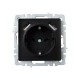 BRITE Розетка с заземлением со шторками 16А с USB A+A 2,1А РЮш10-1-БрЧ черный  BR-R14-16-U21-D21-K02  IEK