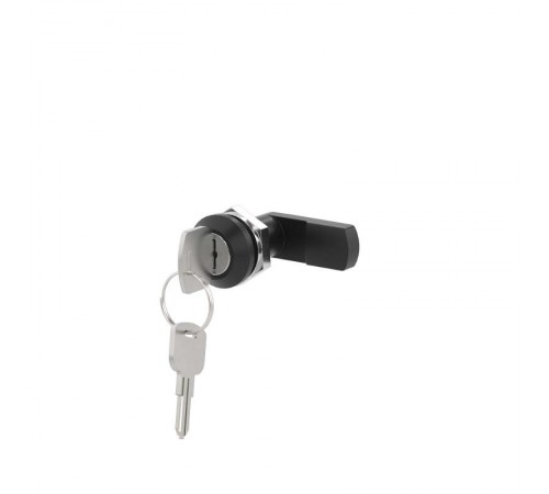 Поворотный замок под плоский ключ для цельного навесного шкафа из фибергласа, с 2 ключами  CN5GLK  DKC
