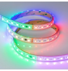 Светодиодная лента герметичная DMX-PS-B60-15mm 24V RGB-PX6 (15W/m, IP67, 5060, 5m) (Arlight, бегущий огонь)  037090  Arlight